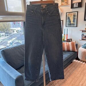 Madewell Dark Blue Wide Leg Jeans